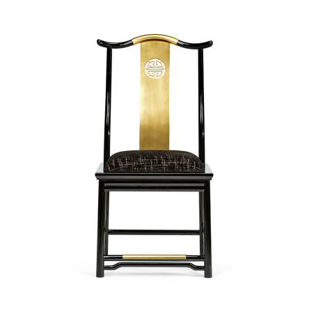 Fusion Black Gloss Dining Side Chair