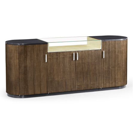 Dark Grey Walnut Sideboard