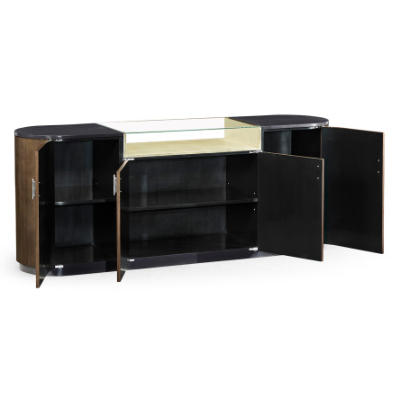 Dark Grey Walnut Sideboard