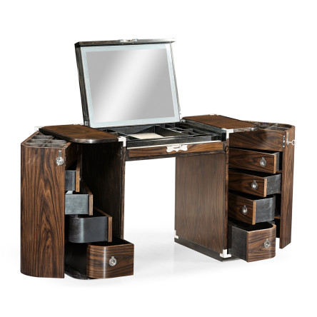 Campaign Style Dark Santos Rosewood Dressing Table