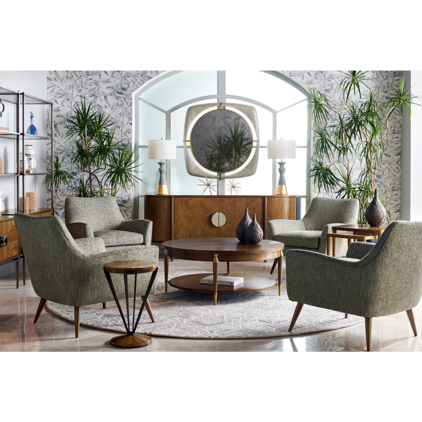 Toulouse Round Cocktail Table | Jonathan Charles Fine Furniture