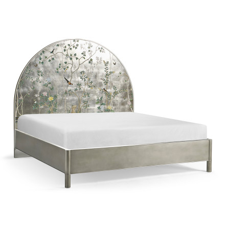 Shimmering Moon Half Round Panel Bed