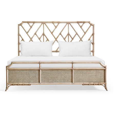 Tropical Tracery Chippendale Bamboo Bed
