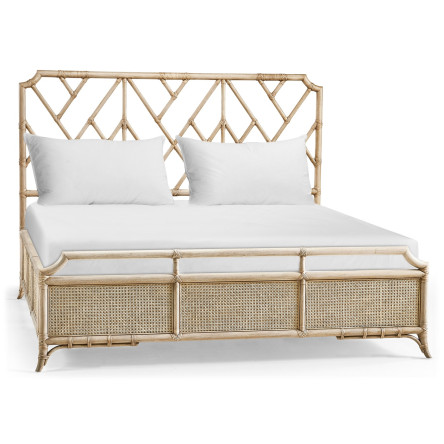Tropical Tracery Chippendale Bamboo Bed