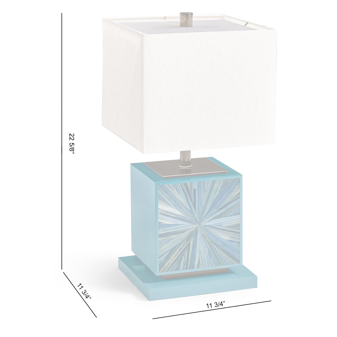 Sapphire Cube Table Lamp