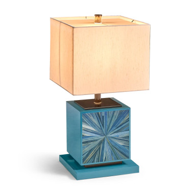 Sapphire Cube Table Lamp