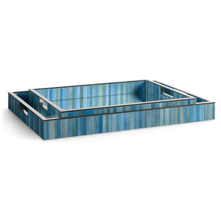 Sapphire Rectangular Tray - Set of 2
