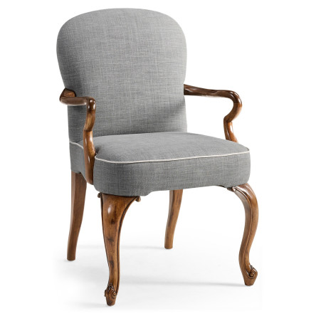 Gunby Grey Fruitwood Dining Arm Chair