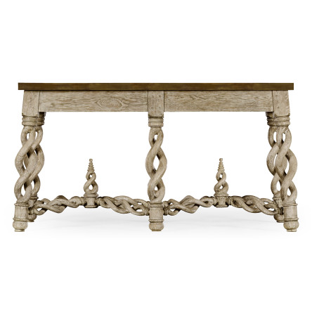 Purbeck Grey Oak Console