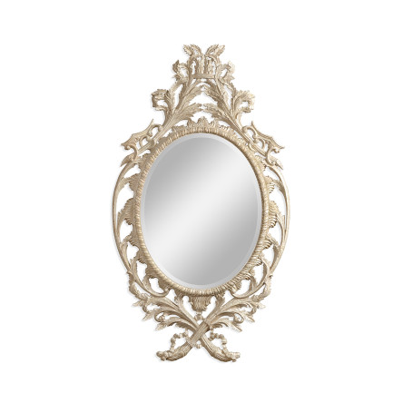 Leicester Venetian White Oak Mirror