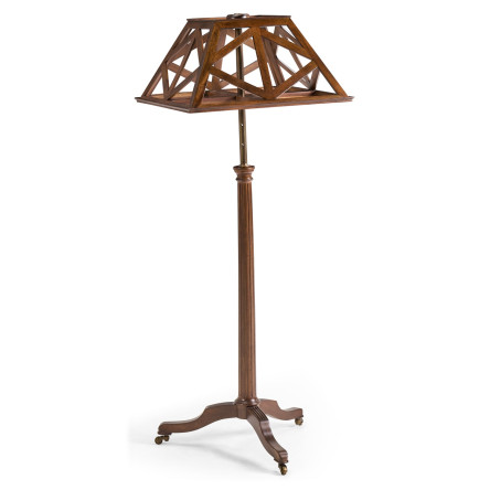 Pyramidal Lattice French Walnut Lectern