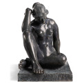 Art Deco Nude Female Left Sculpture