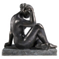 Art Deco Nude Female Left Sculpture