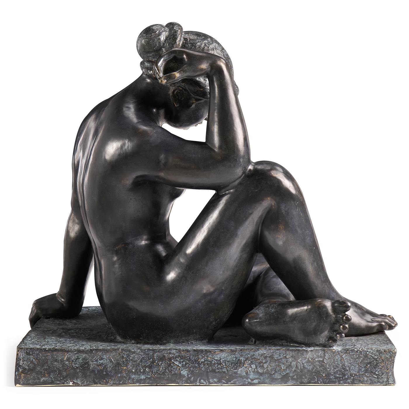 Art Deco Nude Female Left Sculpture