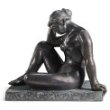 Art Deco Nude Female Left Sculpture