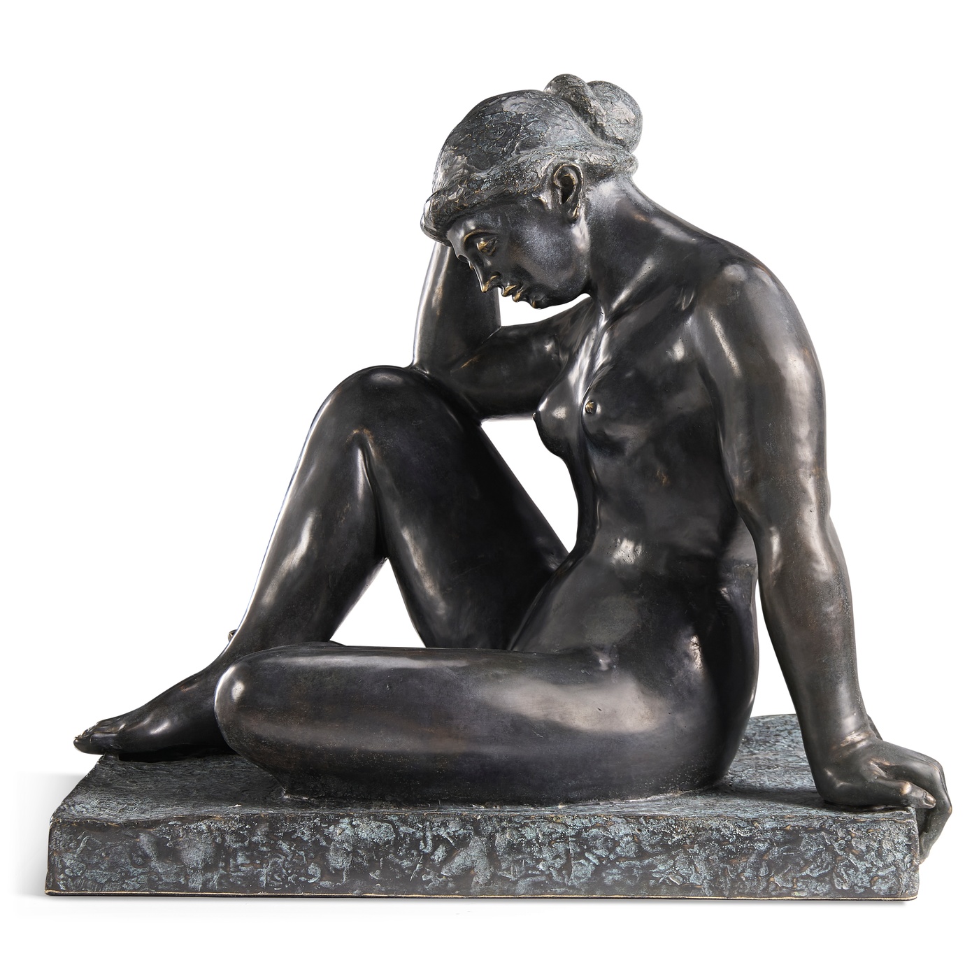 Art Deco Nude Female Left Sculpture