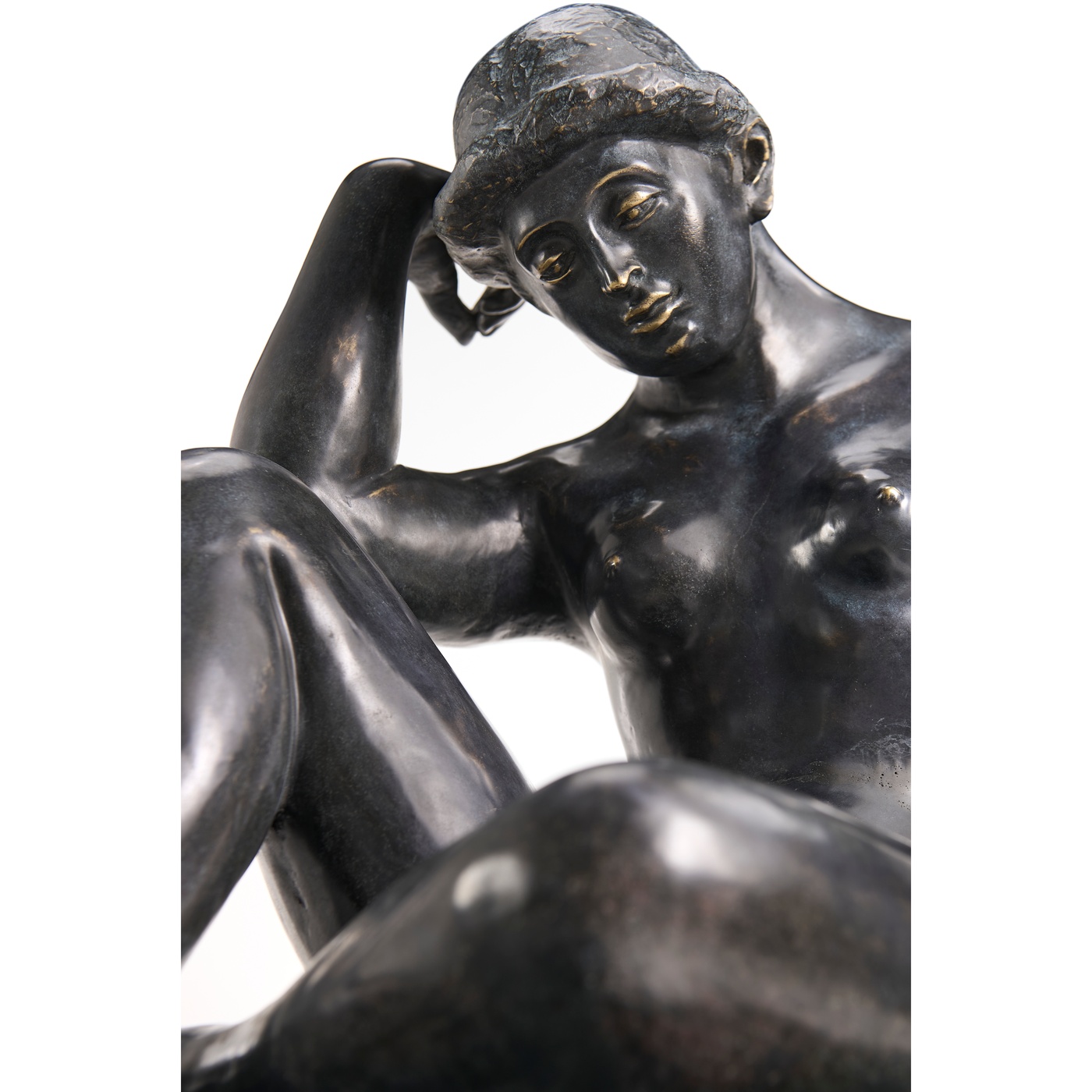 Art Deco Nude Female Left Sculpture