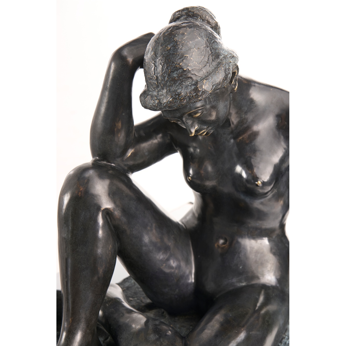 Art Deco Nude Female Left Sculpture