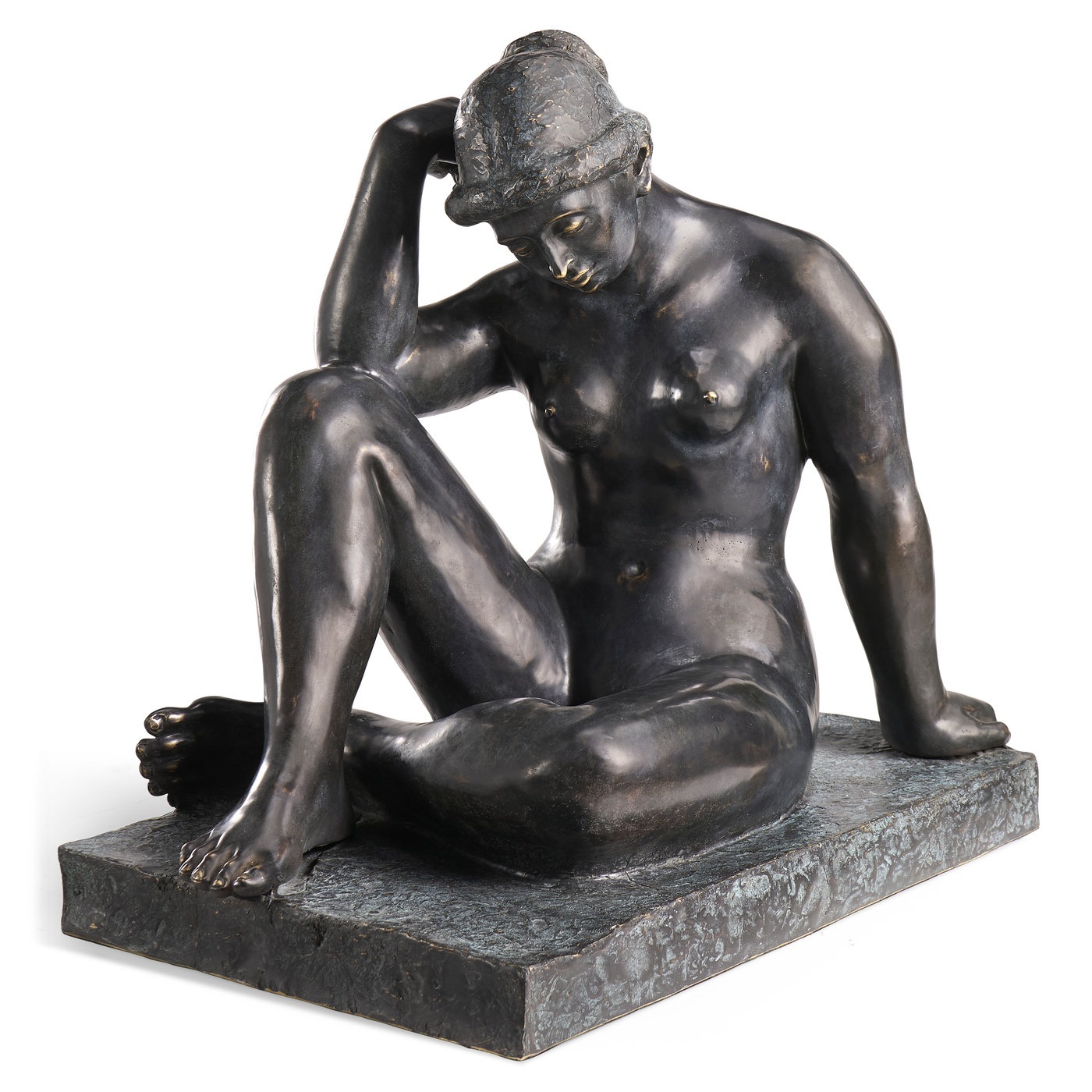 Art Deco Nude Female Left Sculpture