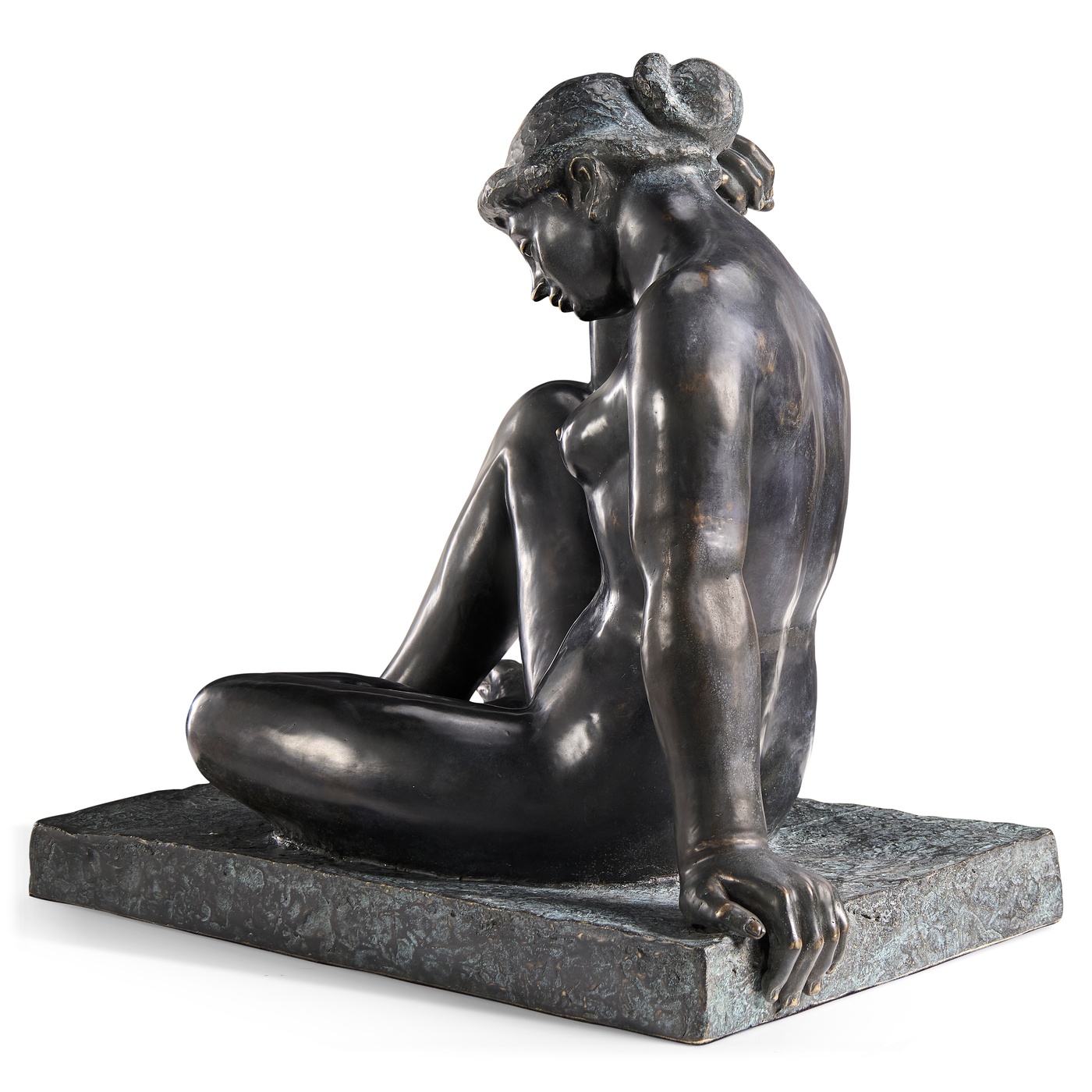Art Deco Nude Female Left Sculpture