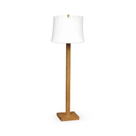 Brushed Golden Oak Floor Lamp