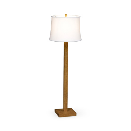 Brushed Golden Oak Floor Lamp