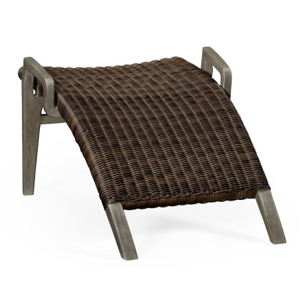 Foot Rest Only - Connects with Grey & Rattan Lounge Chair 550008-LGW
