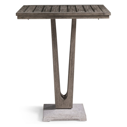 Square Grey Bar Table with a Terrazzo Base 32