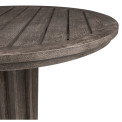 Round Grey Bar Table with a Terrazzo Base 36