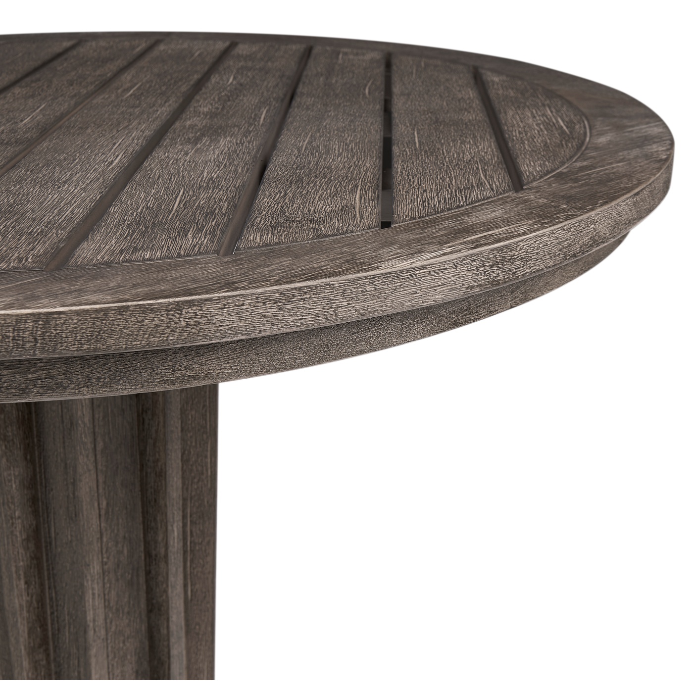 Round Grey Bar Table with a Terrazzo Base 36