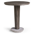 Round Grey Bar Table with a Terrazzo Base 36
