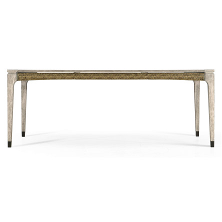 Rectangular Navajo Sand & Rattan Dining Table 80