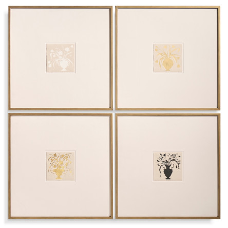 Bouquet Silhouettes - Set of 4